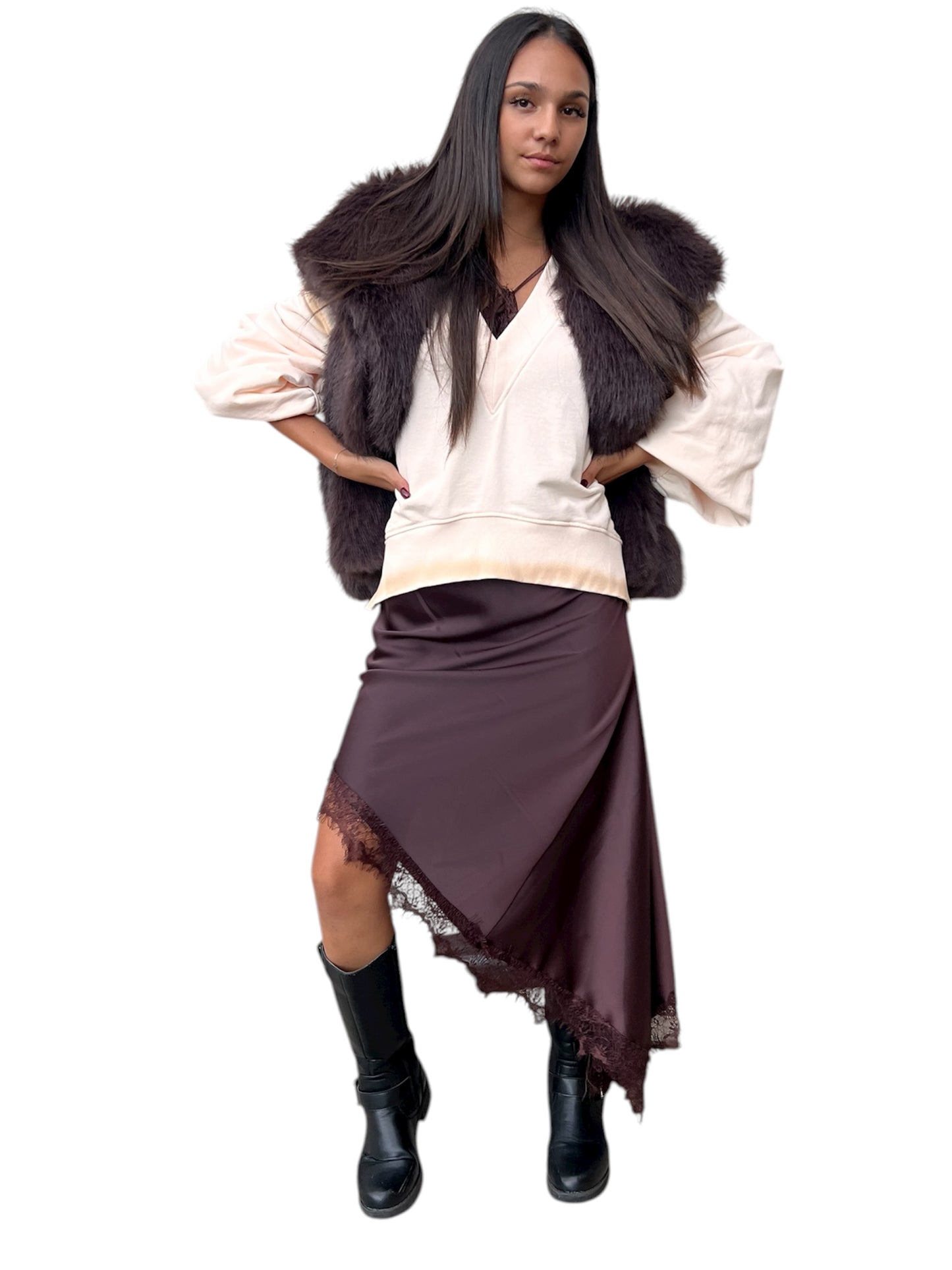 ABITO ASIMMETRICO PIZZO