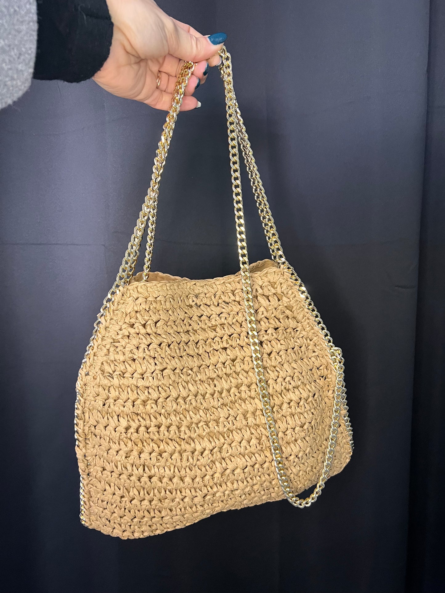 BORSA STELLA RAFFIA