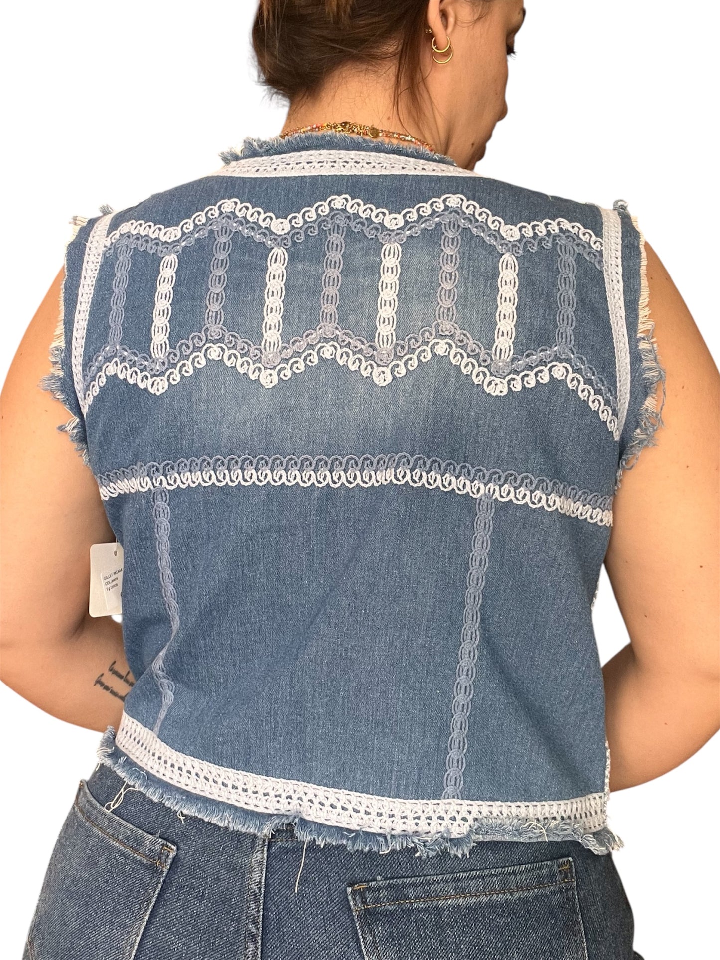 GILLET RICAMO