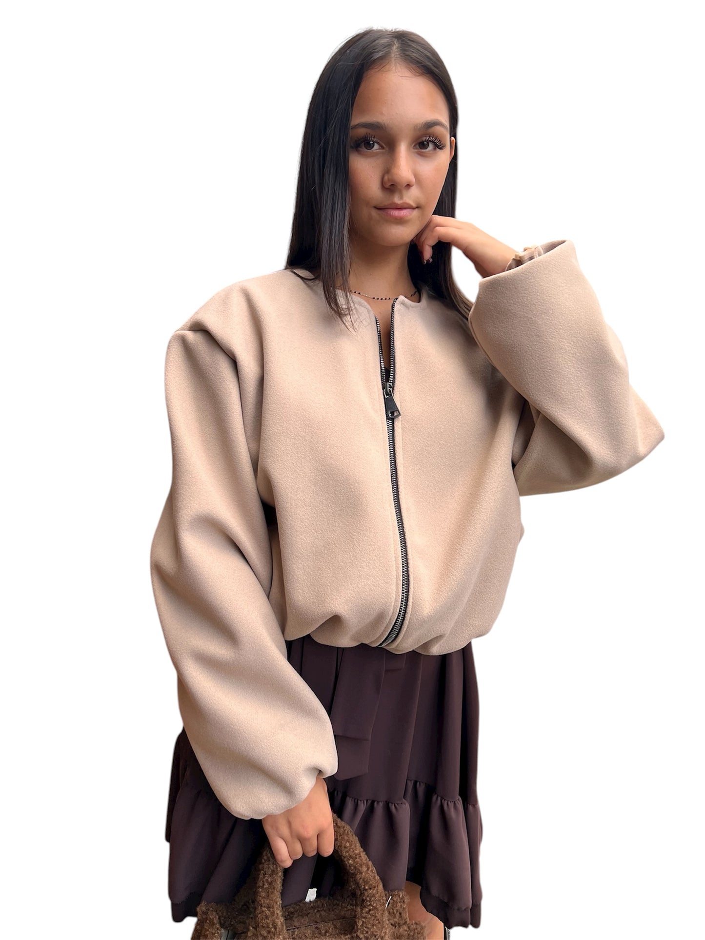 CAPPOTTO BOMBER CROP