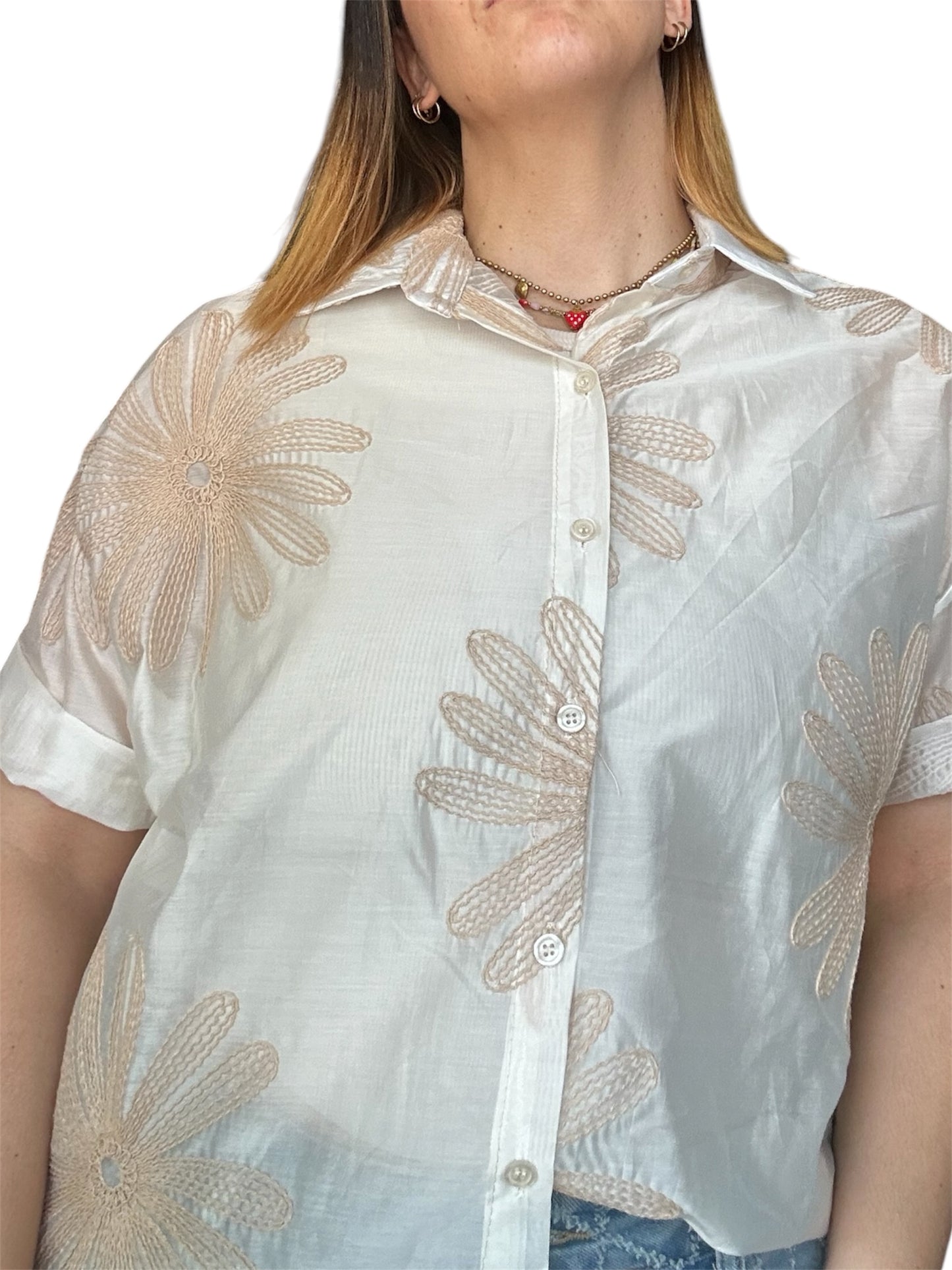 CAMICIA RICAMO MARGHERITA