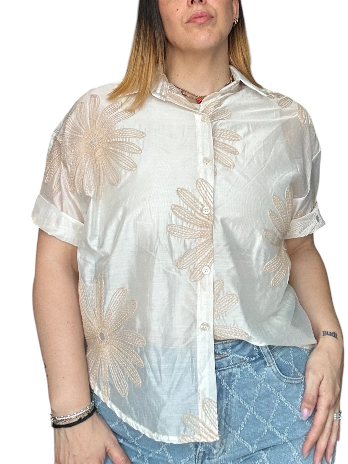 CAMICIA RICAMO MARGHERITA