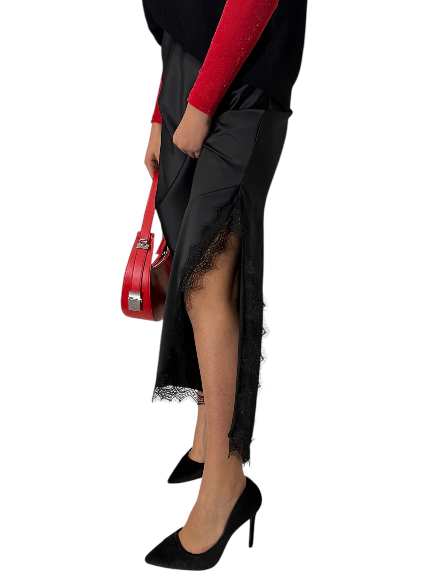 GONNA LUNGA ASSIMETRICA PIZZO