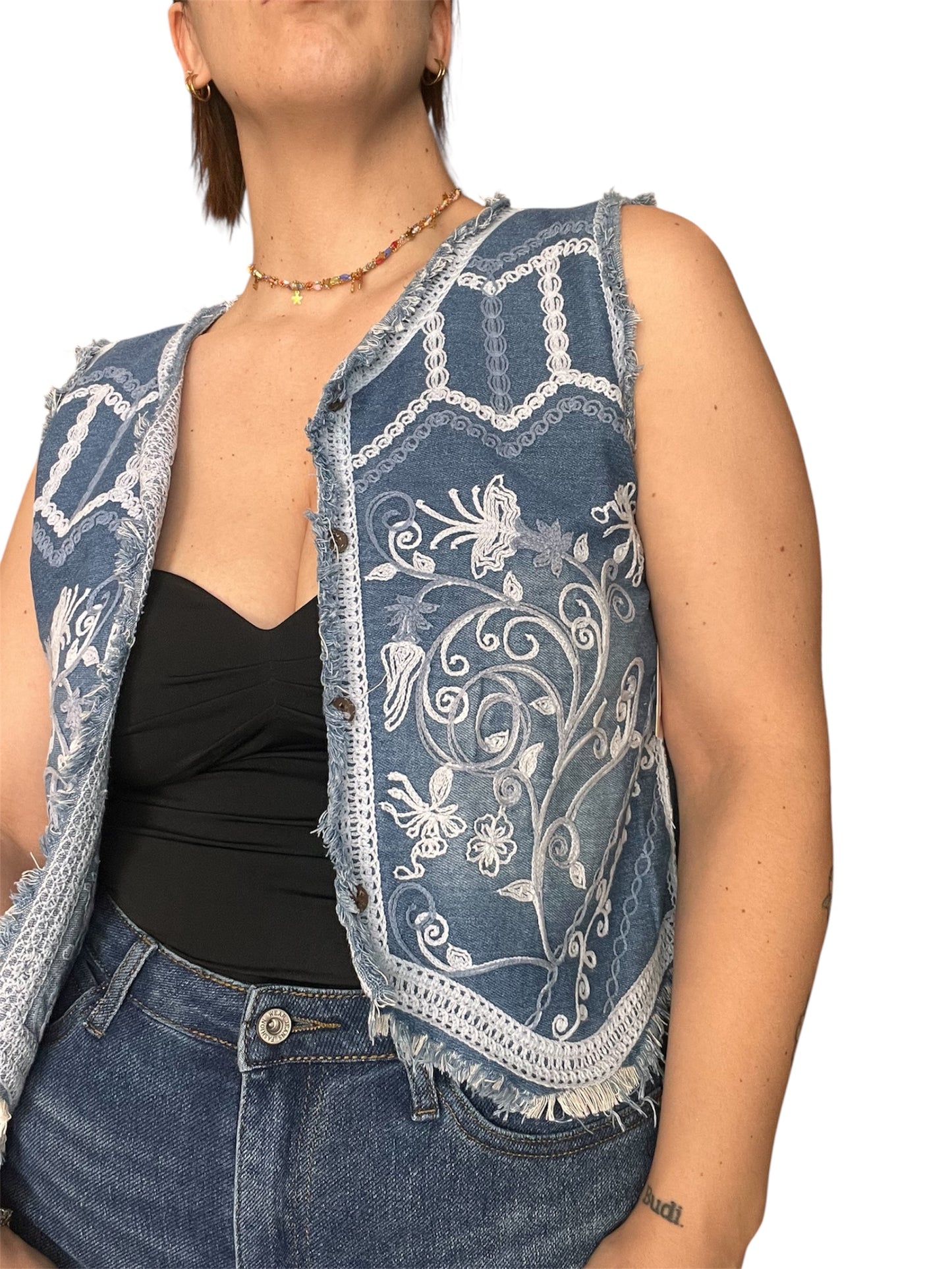 GILLET RICAMO