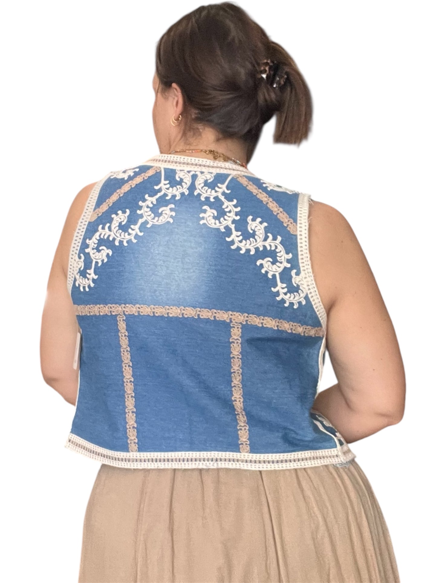 GILLET RICAMO