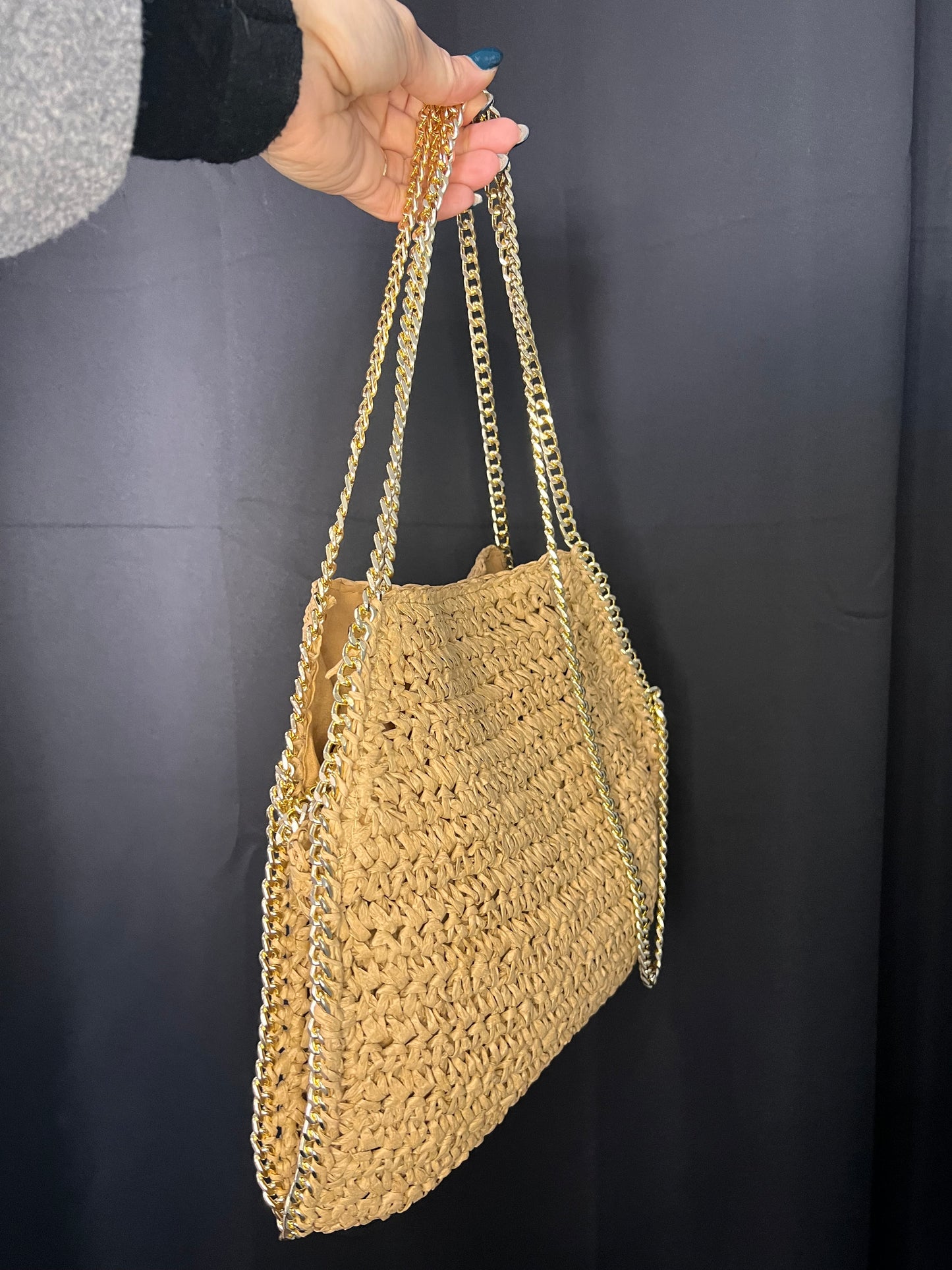BORSA STELLA RAFFIA
