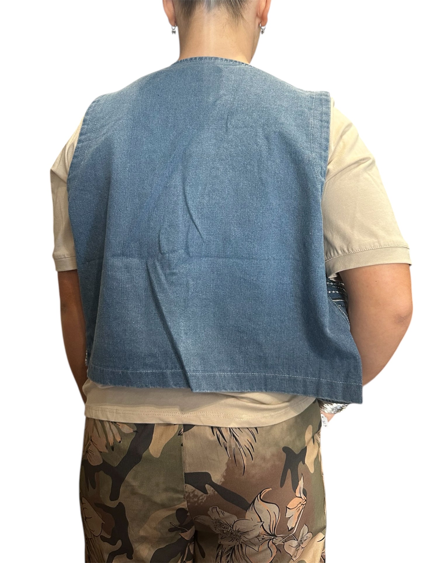 GILET RICAMI PAILLETTES