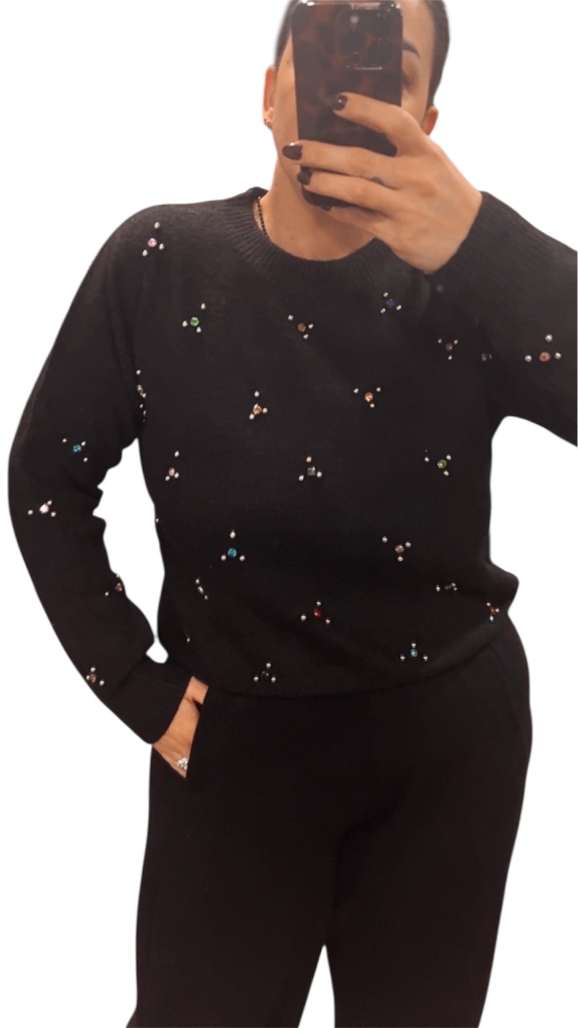 MAGLIONE STRASS COLOR