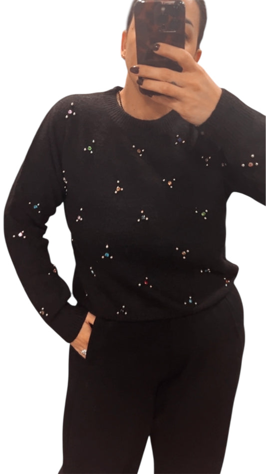 MAGLIONE STRASS COLOR